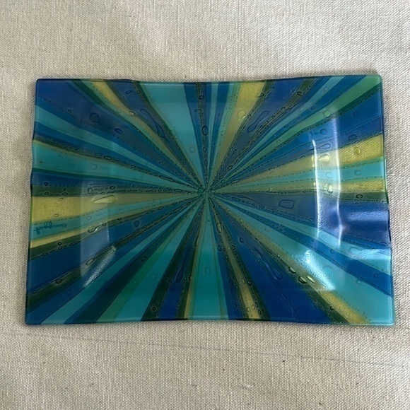 Higgins Studio for Dearborn Glass Company Fused Glass Riviera Astray - Picture 4 of 4